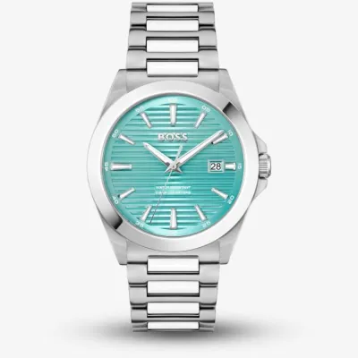 Hugo Boss Turquoise Strike Light Blue Men's Watch 
